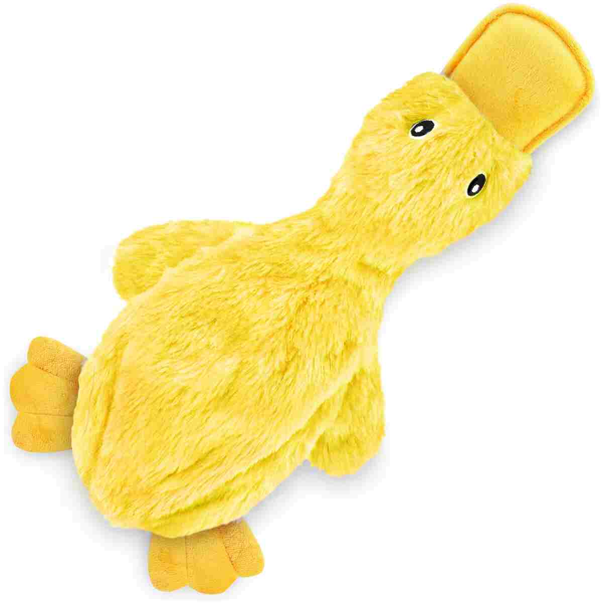 Best Pet Supplies Crinkle Dog Toy for Small, Medium, and Large Breeds, Cute No Stuffing Duck with Soft Squeaker, Fun for Indoor Puppies and Senior Pups, Plush No Mess Chew and...