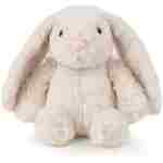 Best Pet Supplies Interactive Bunny Buddy Dog Toy with Crinkle and Squeaky Enrichment for Small and Medium Breed Puppies or Dogs, Cute and Plush - Bunny (Beige), Small