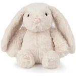 Best Pet Supplies Interactive Bunny Buddy Dog Toy with Crinkle and Squeaky Enrichment for Small and Medium Breed Puppies or Dogs, Cute and Plush - Bunny (Beige), Small