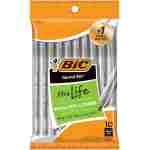 BIC Round Stic Xtra Life Black Ballpoint Pens, Medium Point (1.0mm), 10-Count Pack of Bulk Pens, Flexible Round Barrel for Writing Comfort, No. 1 Selling Ballpoint Pens