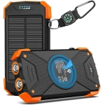 BLAVOR Solar Charger Power Bank 10,000mAh, Portable Wireless Charger, 20W Fast Charging External Battery Pack with USB C for Cell Phones, Solar Panel Charger with Dual...