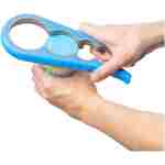 Bloss Anti-skid Jar Opener Jar Lid Remover Rubber Can Opener Kitchen Grippers To Remove Stubborn Lids, Caps and Bottles Great Kitchen Gadgets For Small Hands or Seniors,Blue