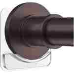 BRIOFOX Adhesive Shower Curtain Rod Holder | No Drilling | Invisible Wall Mount Holder | Transparent Rod Retainer, 2 Pack(Rod Not Included)