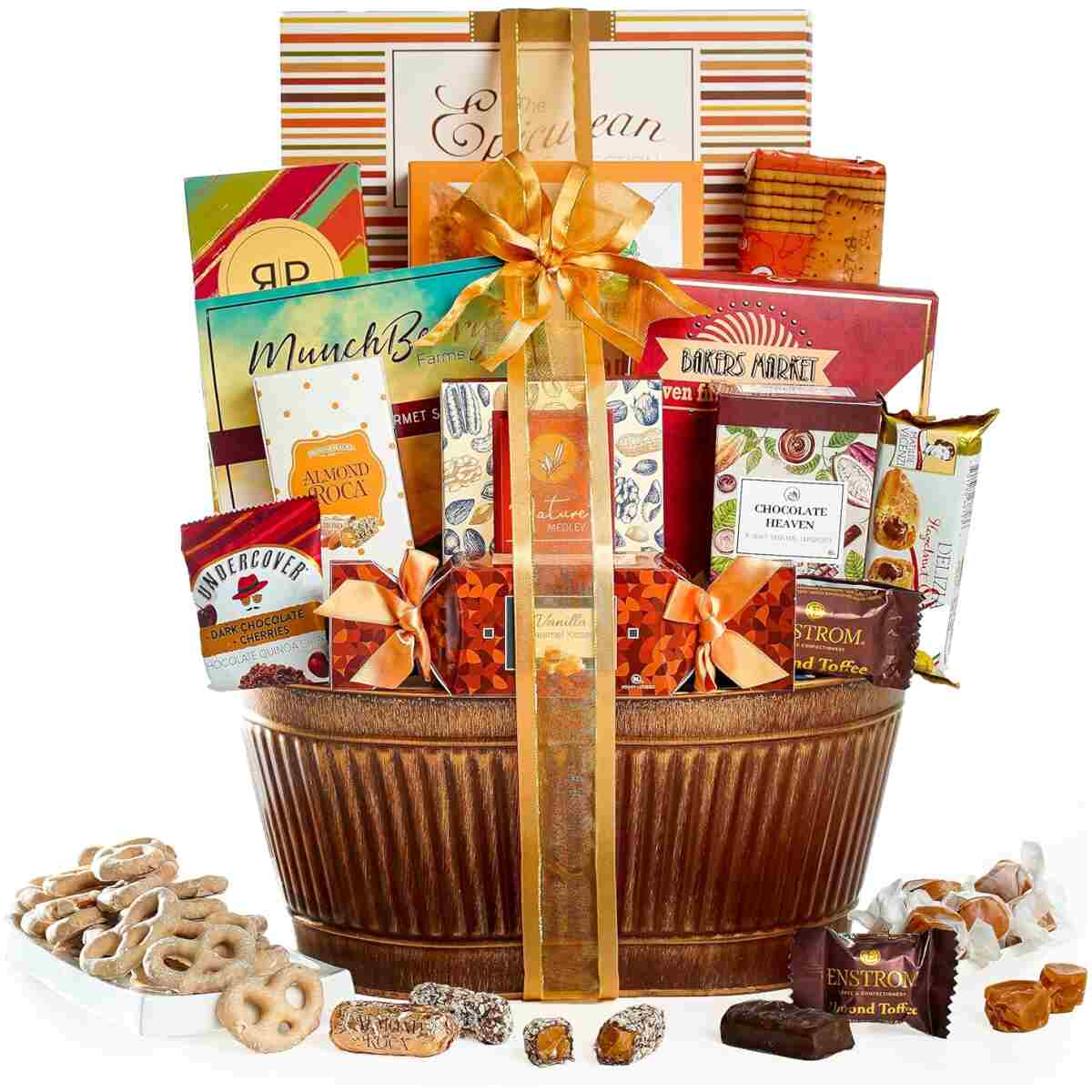 Broadway Basketeers Chocolate Gift Basket Gifts for Women, Men, Families, College, Appreciation, Thank You Present, Birthday, Corporate, Get Well, Sympathy Care