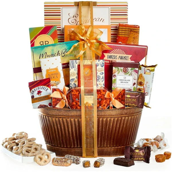 Broadway Basketeers Chocolate Gift Basket Gifts for Women, Men, Families, College, Appreciation, Thank You Present, Birthday, Corporate, Get Well, Sympathy Care