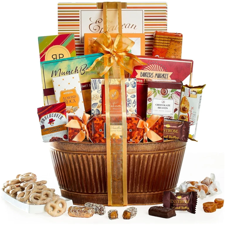 Broadway Basketeers Chocolate Gift Basket Gifts for Women, Men, Families, College, Appreciation, Thank You Present, Birthday, Corporate, Get Well, Sympathy Care