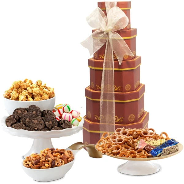 Broadway Basketeers Corporate Gift Basket Tower