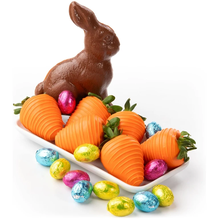 Bunnies and Chocolatey Covered Strawberries by Love Berries