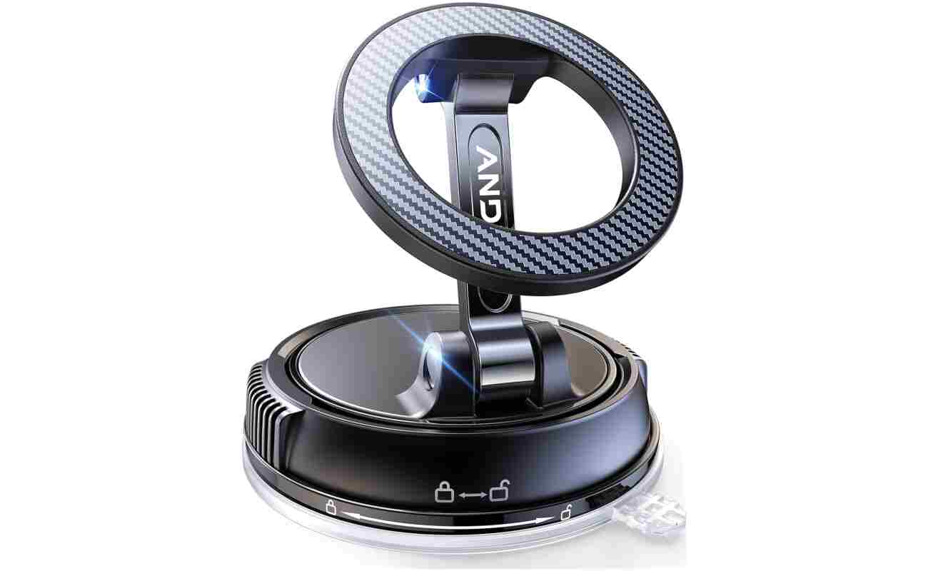 Car Phone Holder for Magsafe [78+LBS Strongest Suction & 2400gf Strongest Magnetic] 360° Adjustable Car Phone Mount, Phone Holders for Your Car for iPhone 16 Pro Max 15 14 13 12...