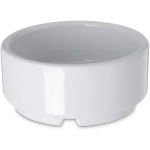 Carlisle FoodService Products Plastic Straight Sided Ramekin, Durable Dips and Sauce Bowl for Home, Kitchen, and Restaurant, Melamine, 2 Ounces, White