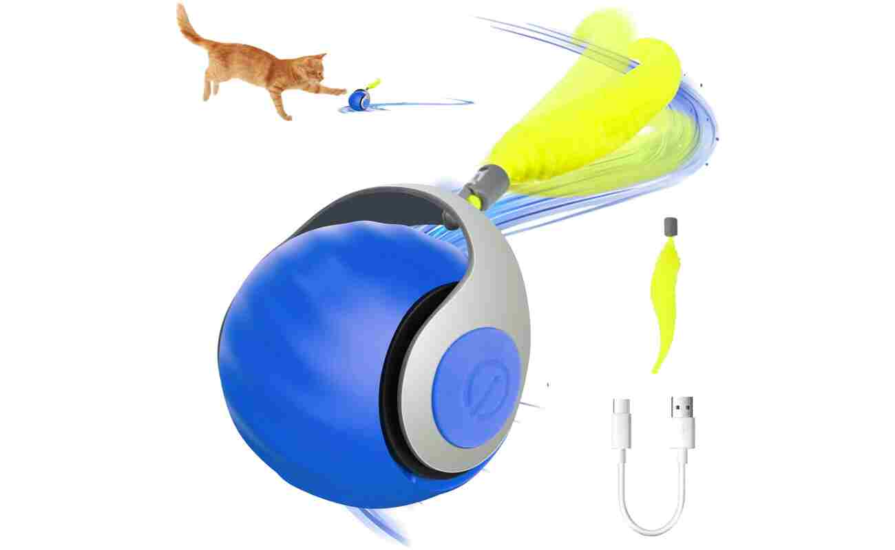 Cat Chasing Toys, Intelligent Interactive Toys for Cats, Automatic Cat Rolling Ball Toys, Cat Toys That Can Escape