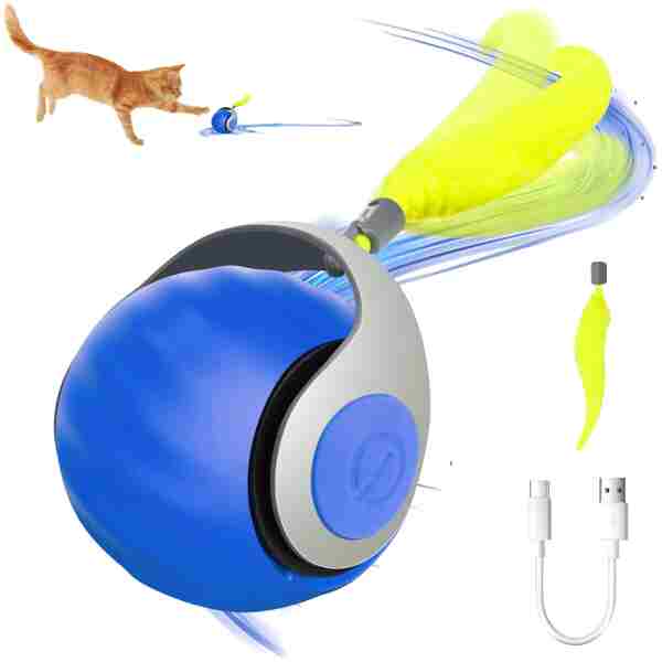 Cat Chasing Toys, Intelligent Interactive Toys for Cats, Automatic Cat Rolling Ball Toys, Cat Toys That Can Escape