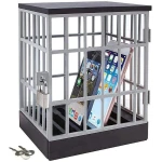 Cell Phone Jail with Lock and Keys, Cell Phone Jail Lock Box,Smartphone Storage Gadget - Family Time, Party Fun Novelty Gift Idea