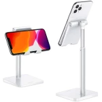 Cell Phone Stand, OMOTON Adjustable Angle Height Desk Phone Dock Holder for iPhone SE 16 Pro Max/Plus/XS/XR, Samsung Galaxy S20 / S10 / S9 / S8 and Other Phones...