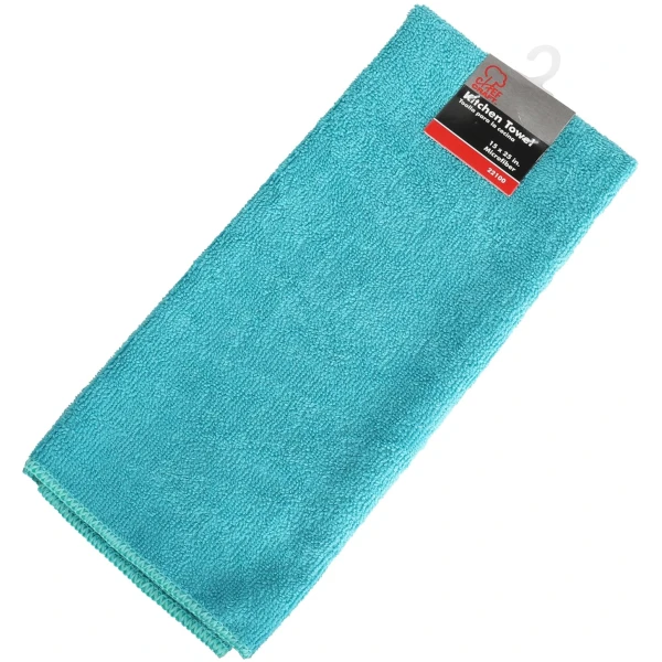 Chef Craft Microfiber Towel, Teal 15 x 25 inches