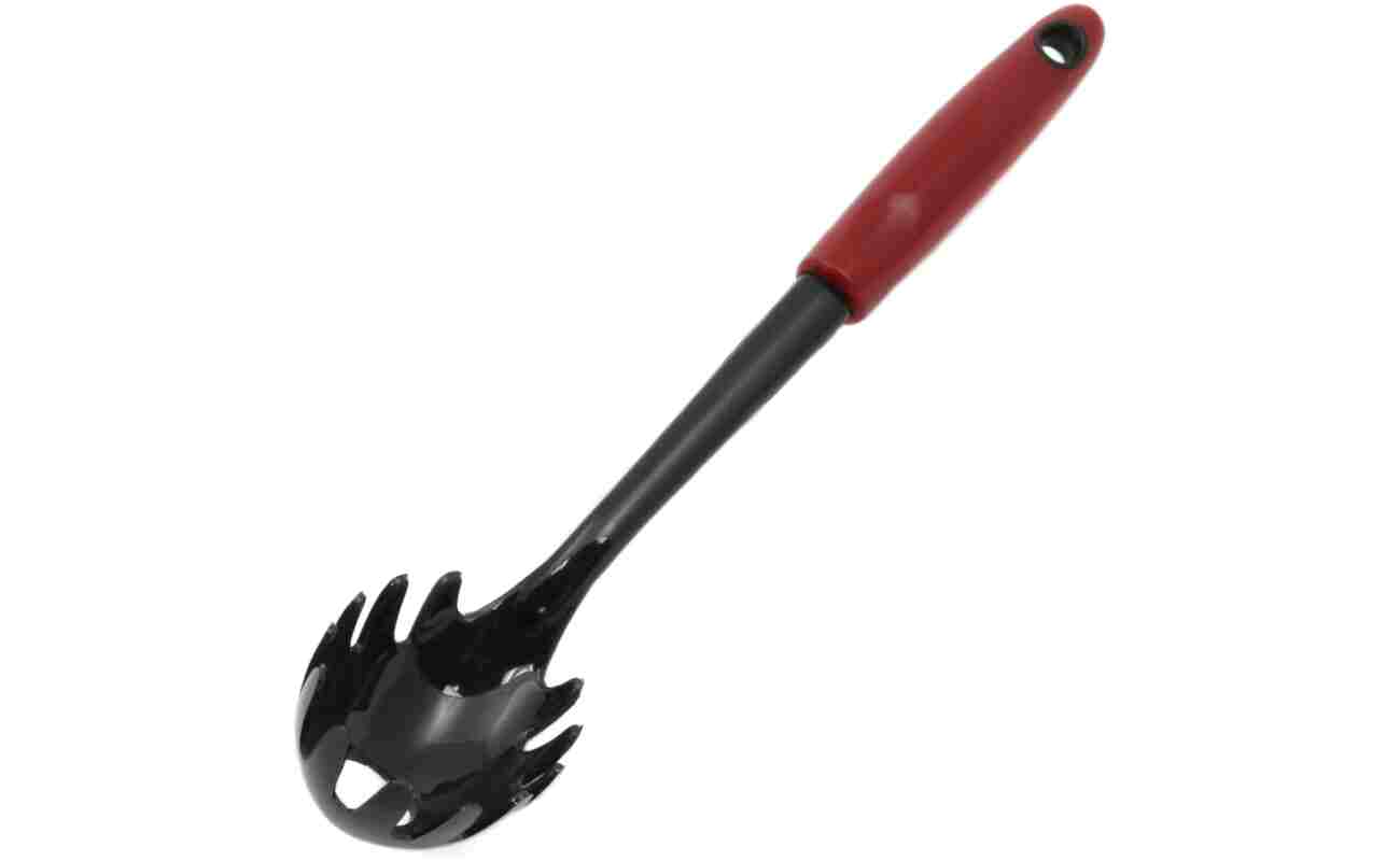 Chef Craft Select Nylon Cooking and Serving Spaghetti or Pasta Fork, 12.5 Inch, Red