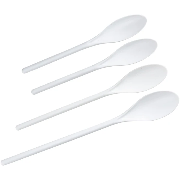 Chef Craft Select Plastic Spoon Set, 10-14.5 inch 4 Piece, White