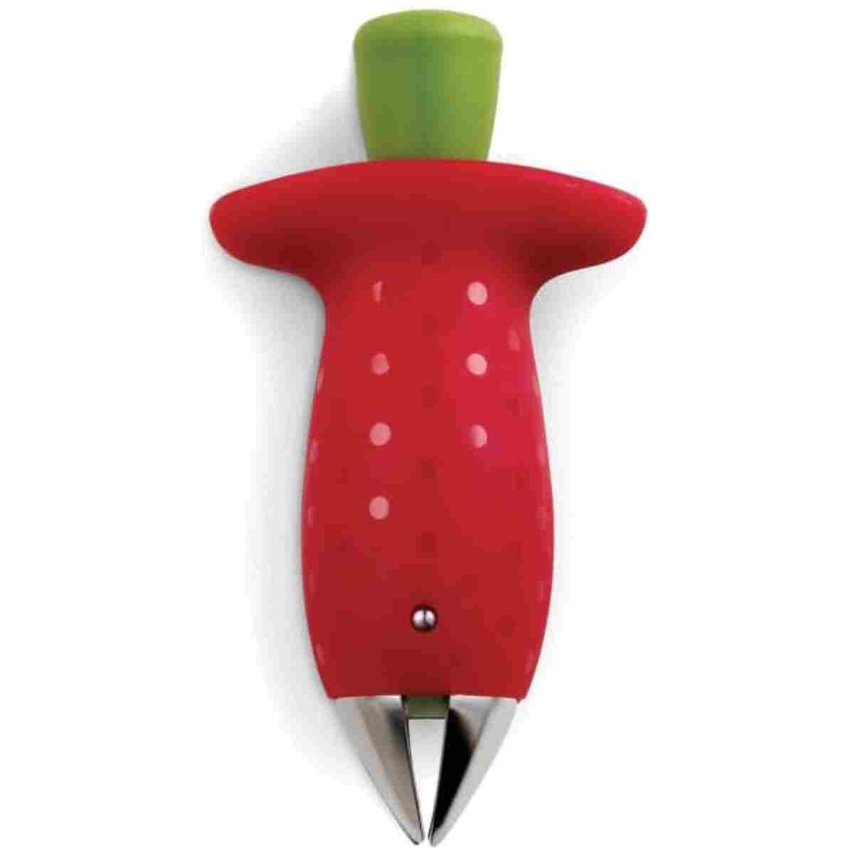Chef'n Original Stem Gem Strawberry Huller, Red/Green -