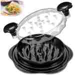Chicken Shredder Tool Twist for Kitchen, Manual Chicken Breast Grinder Machine for Ground Food, Meat & Vegetables (Elegant Black)