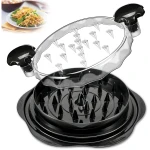 Chicken Shredder Tool Twist for Kitchen, Manual Chicken Breast Grinder Machine for Ground Food, Meat & Vegetables (Elegant Black)