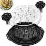 Chicken Shredder Tool Twist Large - 10'' Pro Meat Shredders for Chicken Breast,Visible Kitchen Gadgets Grinder Machine with Brush,Strong Anti-Slip Strip,Ergonomic Handle,BPA...
