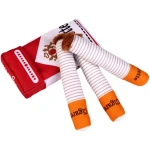 Cigarette Dog Toy Cigarette Pack with 3 Pcs Giggly Cigarettes and Food-Hiding Pack Interactive Plush Dog Toys for Puppy Small and Medium Dogs