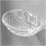 Clear Wall Mounted Soap Dish, Sturdy Plastic, No Drilling, Bathroom Organization