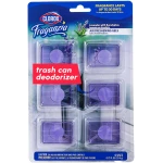 Clorox Fraganzia Adhesive Garbage Can Air Freshener Gel, Lavender with Eucalyptus Scent - No Plug, Stick On Trash Can Deodorizer and Odor Absorber, Gel Air Fresheners for Home...