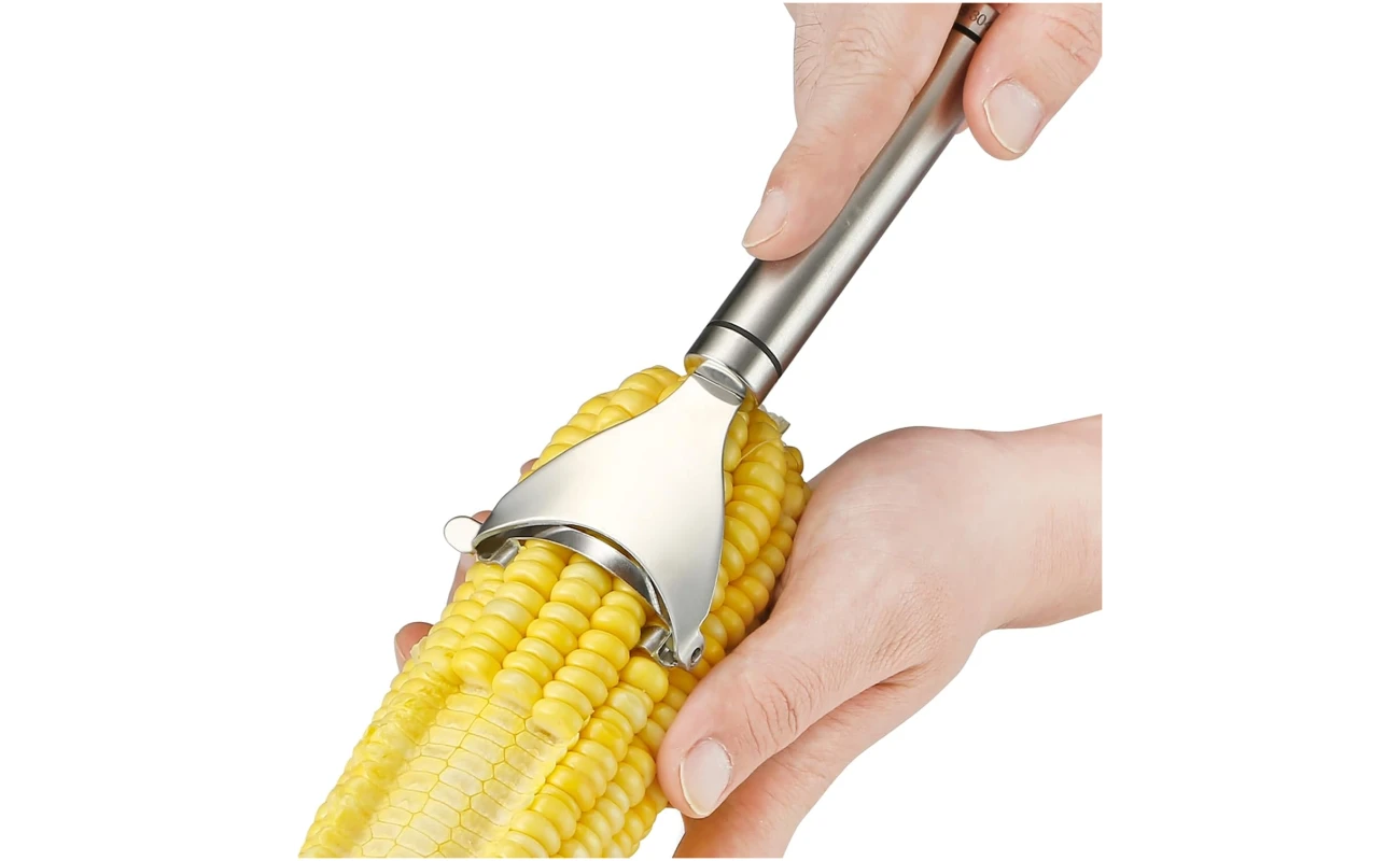 Corn Peeler Stainless Stee Corn Cob Stripper Tool Corn Thresher from the Cob, Removes Corn Kernels From Corn Cobs In Seconds, Kitchen Gadget