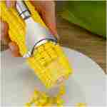 Corn Peeler Stainless Stee Corn Cob Stripper Tool Corn Thresher from the Cob, Removes Corn Kernels From Corn Cobs In Seconds, Kitchen Gadget