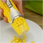 Corn Peeler Stainless Stee Corn Cob Stripper Tool Corn Thresher from the Cob, Removes Corn Kernels From Corn Cobs In Seconds, Kitchen Gadget