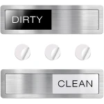 Dishwasher Magnet Clean Dirty Sign, Premium Strong Clean Dirty Magnet for Dishwasher, Universal Dirty Clean Dishwasher Magnet, Clean Dirty Sign Indicator for Kitchen Decor, Easy...