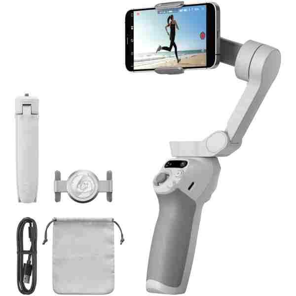 DJI Osmo Mobile SE, 3-Axis Phone Gimbal, Portable and Foldable, Gimbal Stabilizer for iphone, Andriod, ShotGuides, ActiveTrack 6.0, Vlogging Stabilizer for Youtube, TikTok, Travel