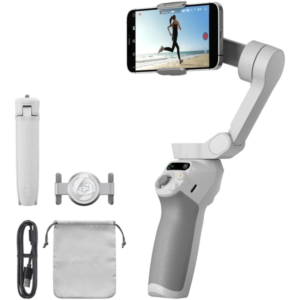 DJI Osmo Mobile SE, 3-Axis Phone Gimbal, Portable and Foldable, Gimbal Stabilizer for iphone, Andriod, ShotGuides, ActiveTrack 6.0, Vlogging Stabilizer for Youtube, TikTok, Travel