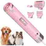 Dog Dryer, Dog Grooming Blow Dryer Kit with Slicker Brush for Pet, High Velocity Blow Dryer for Dogs with Adjustable Speed and Temperature for Dog Grooming Supplies and Home...