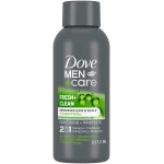 DOVE MEN + CARE Fortifying 2 in 1 Shampoo and Conditioner Fresh and Clean with Caffeine for Normal to Oily Hair Helps Strengthen Thinning Hair 3 oz