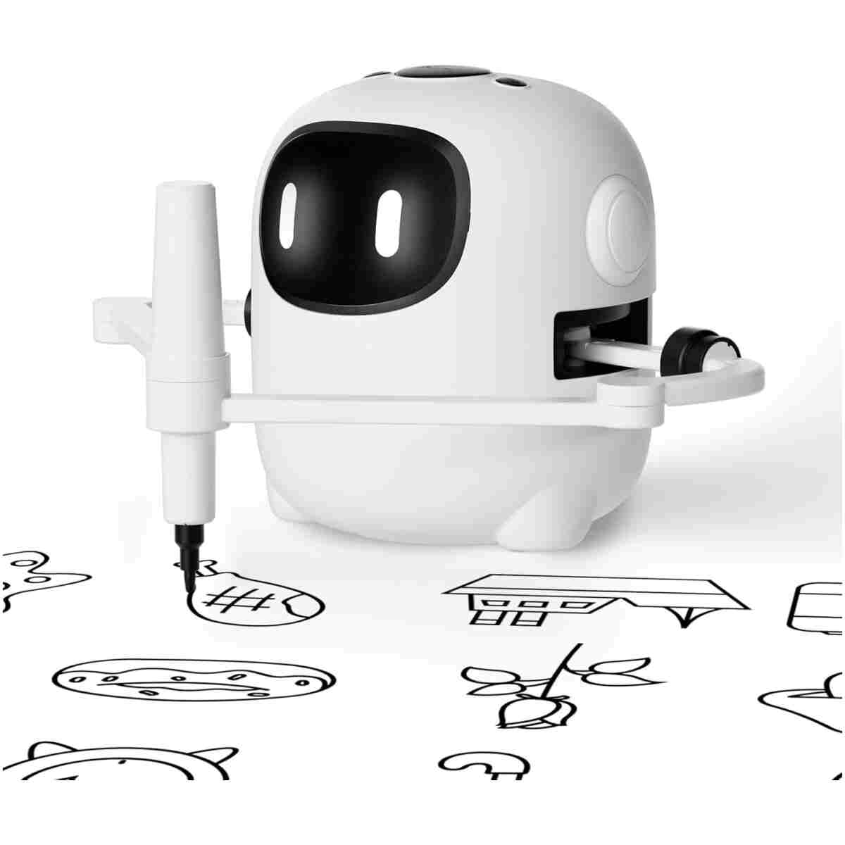 Drawing Robot for Kids with 150 Cards, Voice Interactive Educational Drawing Machine, Montessori Painting Learning Toys for 3 4 5 6 7 8 Year Old Boys Girls Birthday Party