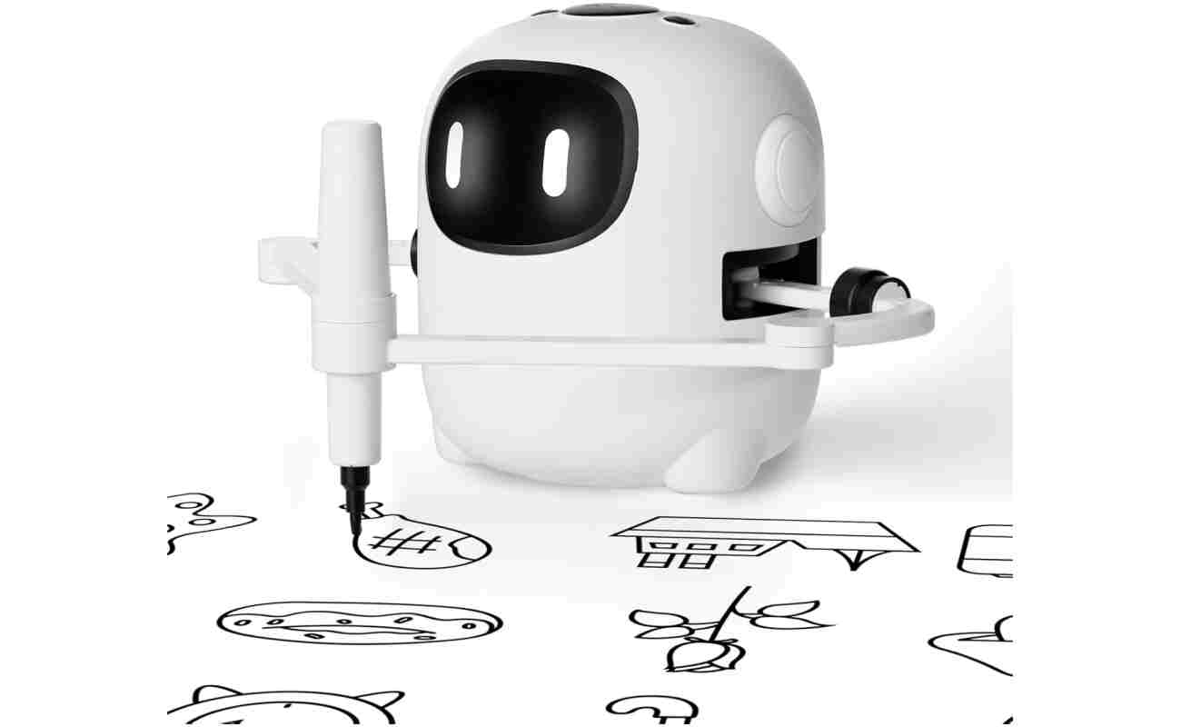 Drawing Robot for Kids with 150 Cards, Voice Interactive Educational Drawing Machine, Montessori Painting Learning Toys for 3 4 5 6 7 8 Year Old Boys Girls Birthday Party