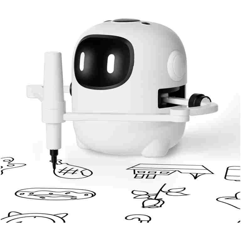 Drawing Robot for Kids with 150 Cards, Voice Interactive Educational Drawing Machine, Montessori Painting Learning Toys for 3 4 5 6 7 8 Year Old Boys Girls Birthday Party