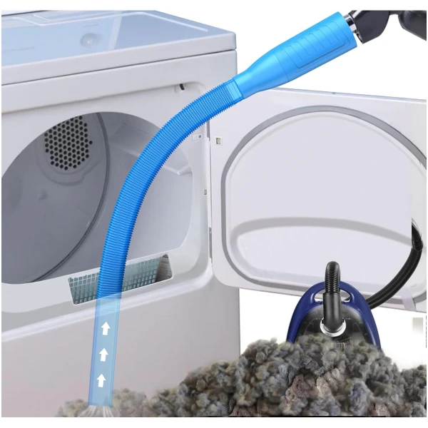 Dryer Vent Cleaner Kit Vacuum Attachment - Multiple Combinations V1 Lint Remover Power Washer and Vacuum Hose Quickly Removes Lint