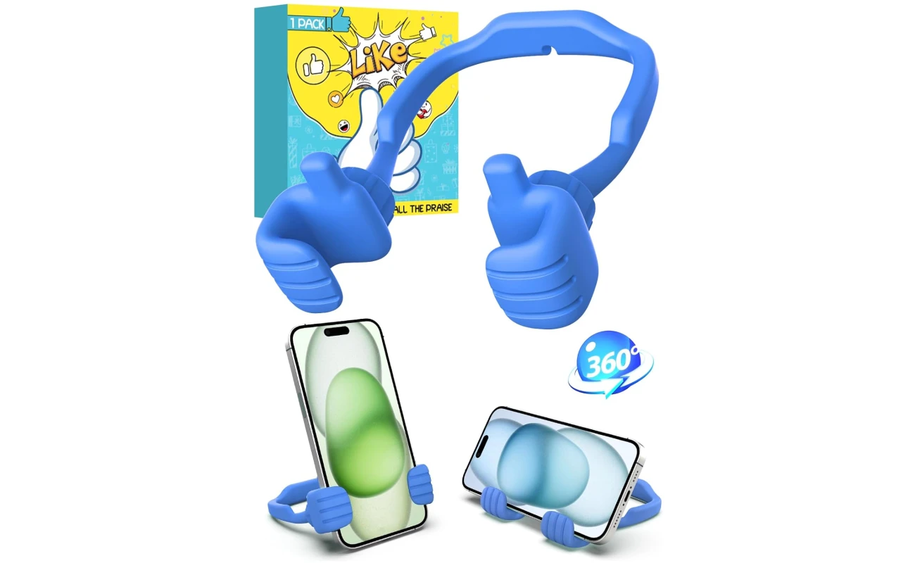 Easter Basket Stuffers for Teen Boys Girls Cell Phone Stand: Upgrade Adjustable Thumbs Up Lazy Phone Holder for Desk Fun Birthday Gifts Easter Gifts for Adults Toddlers Women...