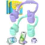 Easter Basket Stuffers for Teens Girls Boys Cell Phone Stand: 2 Pack UPGRADE Adjustable Thumbs Up Lazy Phone Holder for Desk Fun Birthday Gifts Easter Gifts for Adults Toddlers...