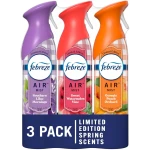 Febreze Air Mist Air Freshener Spray, Odor-Fighting Room Spray for Home, Bathroom and Kitchen, Aerosol Can, Southern Lilac Mornings, Georgia Peach Orchard, Sweet Watermelon Vine...