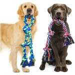 Feeko Dog Rope Toys for Large and Medium Aggressive Chewers, 2 Pack Heavy Duty Dog Rope Toy for Large Breed, Indestructible Dog Chew Toys, Tug of War Dog Toy, 100% Cotton Teeth...
