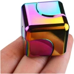 Fidget Spinner Toys Cube Adults, Easter Basket Stuffers for Teens Metal Cool Stuff Desk Gadgets Office Toys Small Anxiety Figette Sensory Toy ADHD Tool Fingears Figet Stress...