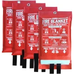 Fire Blanket for Home and Kitchen,40" x 40",4 Pack,Emergency Fire Blanket