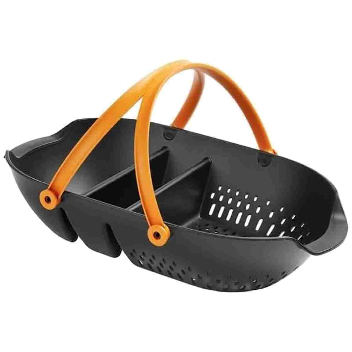 Fiskars Garden Harvest Basket - Container for Gardening and Harvesting with Tool Caddy - Harvesting Basket Doubles as a Collander for Vegetables and Fruits - Garden Accessories