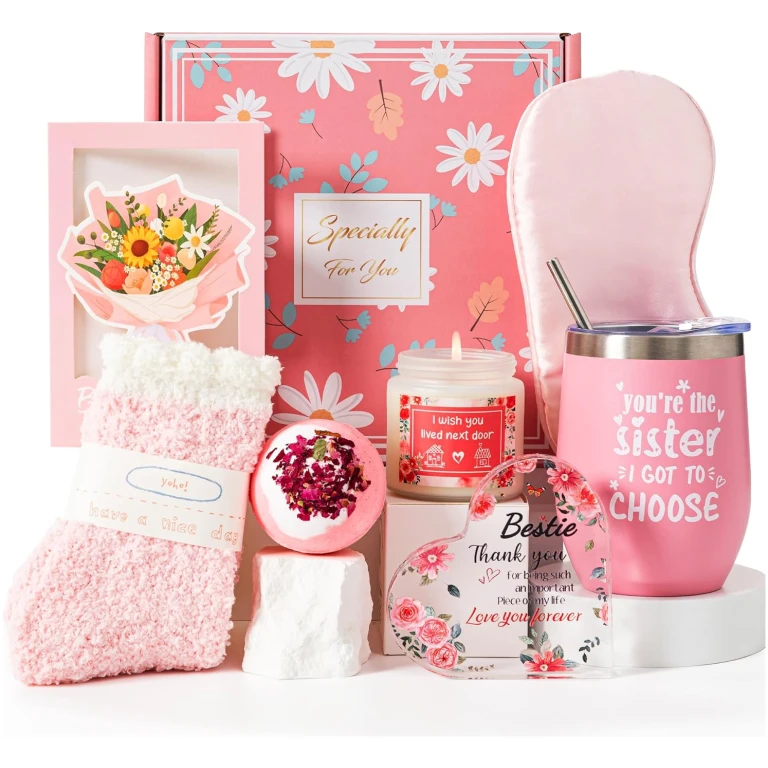 Gifts for Best Friend,Birthday Gifts for Women Close Soul Sister Friendship Gifts Basket Box for Women Funny Female BFF Besfriend Bestie Thanksgiving Christmas Presents from...