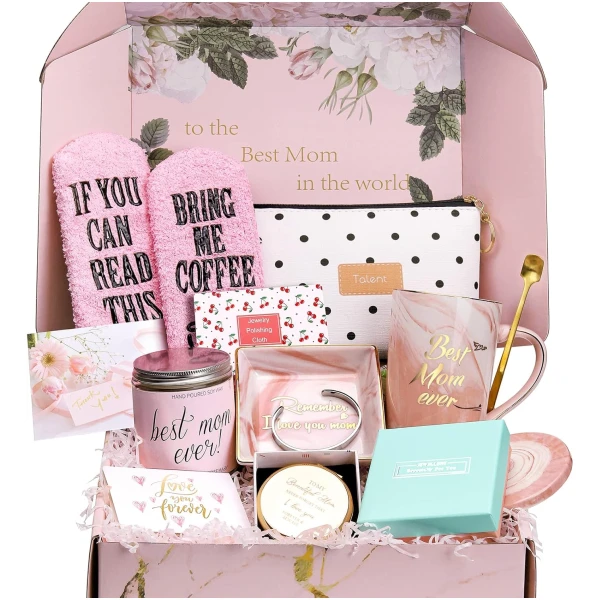 Gifts for Mom, Gift Basket for Mom, Mothers Day Gifts for Mom from Daughter Son Husband, Mom Birthday Gifts, Mom Valentines Day Gifts, Christmas Gifts for Mom, Best Mom Gifts