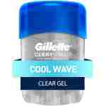 Gillette Antiperspirant and Deodorant for Men, 72hr Sweat & Odor Protection, Long Lasting Freshness, Anti-White Mark Technology, Clear Gel, Cool Wave Scent, 0.5 oz